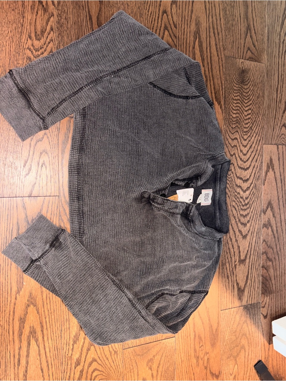 Grey Urban Outfitters (BDG) Women’s Waffle Knit long sleeve top
